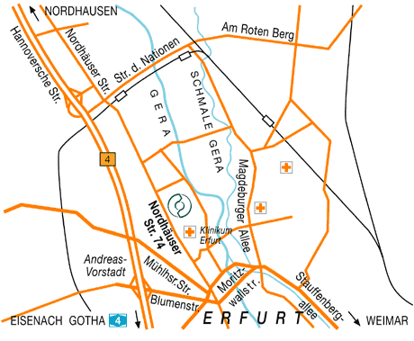 Anfahrt zur Praxisgemeinschaft Dr. Reich und Dr. Weinmeister